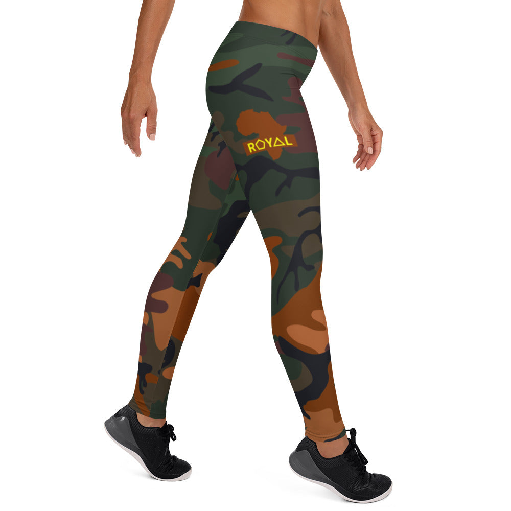 ROYAL WEAR | CAMO SAHARA NAMASTE ASHE COMFORT LEGGINGS