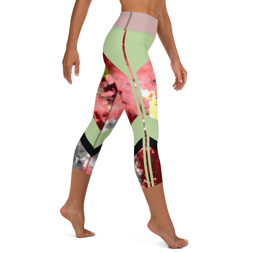 CRXWN | Drip or Dye Max Verona Guava Ice HER Collection Acid Wash Tye Dye Yoga Capri Leggings