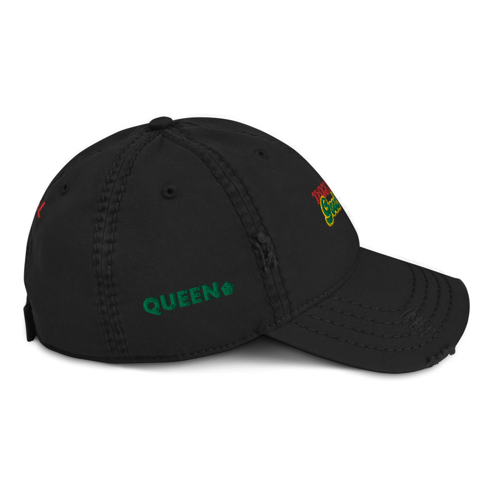 ROYAL WEAR | Empower Thick Thighs Good Vibes Trippy Super Retro Distressed  Afro Tings Dad Cap