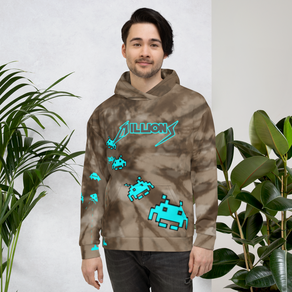 CRXWN | Millions Boost 350 Earth Spider Tie Dye UNISEX Hoodie