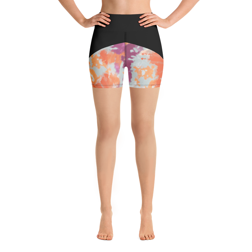 CRXWN | Drip or Dye Max 720 Pistachio HER Collection Acid Wash Tye Dye Yoga Shorts